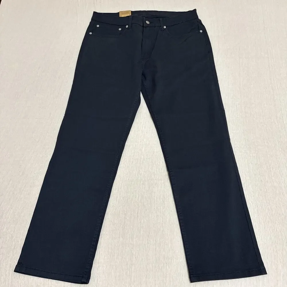 NWT Levi's 505 Regular Pants Men's 34x30 Navy Blue Indigo Straight Casual Work